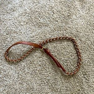 Gold and Leather Belt